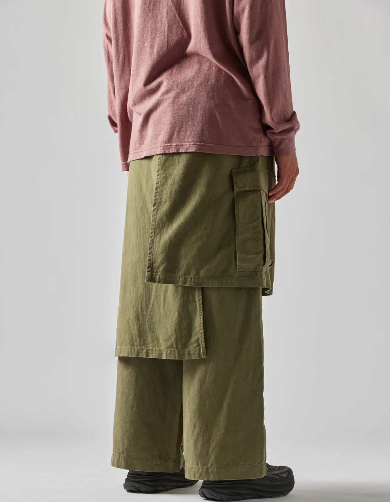 Men Maharishi 4588 Asym Cargo Hakama Pants