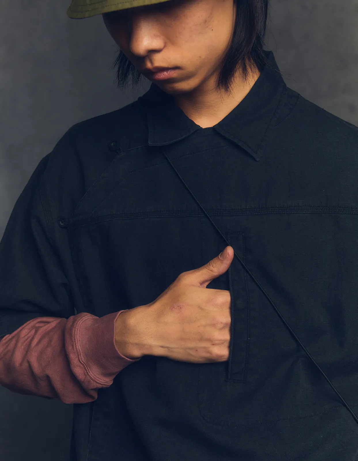 Men Maharishi 4512 Asym Monk Shirt