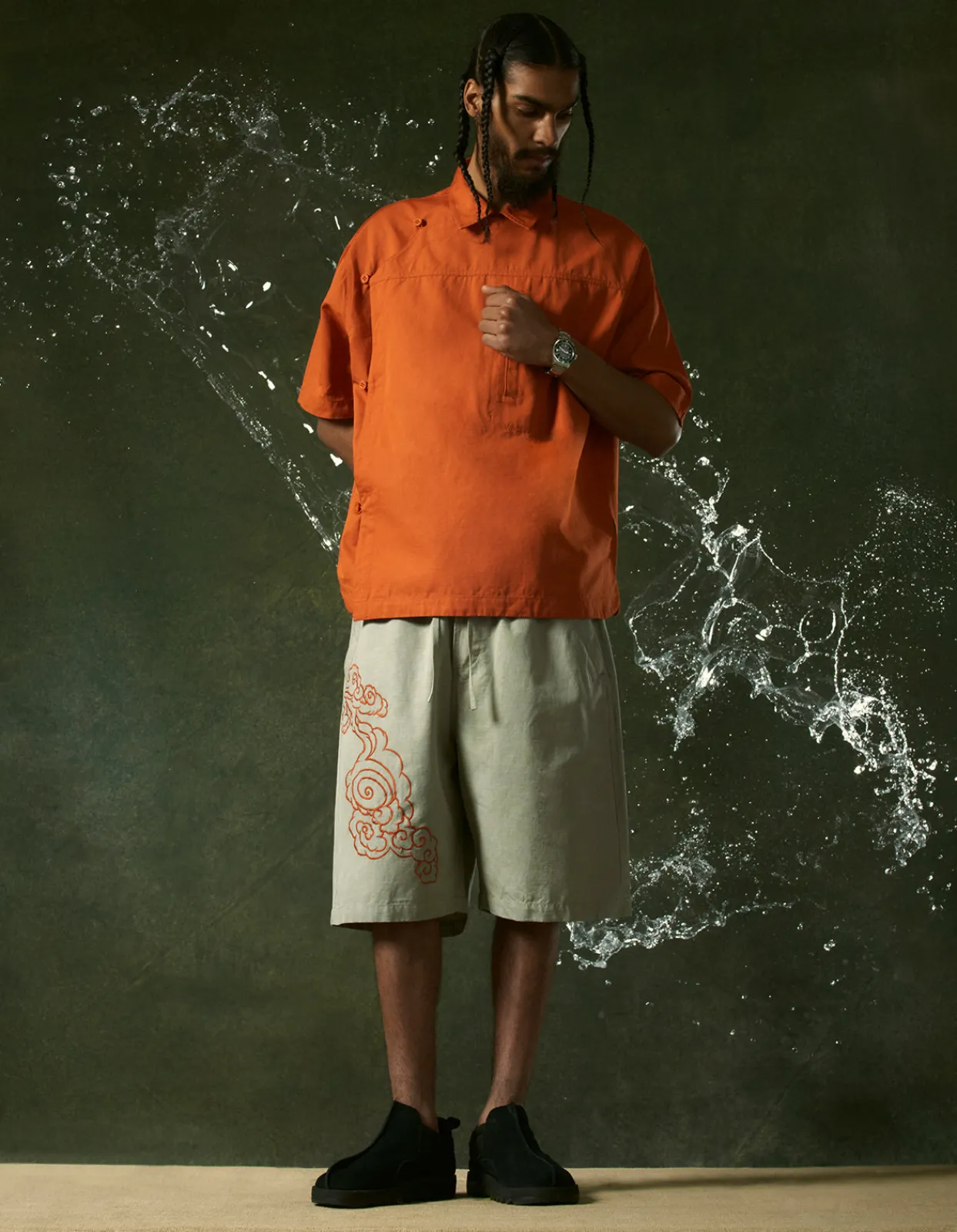 Men Maharishi 4298 Asym Monk Shirt