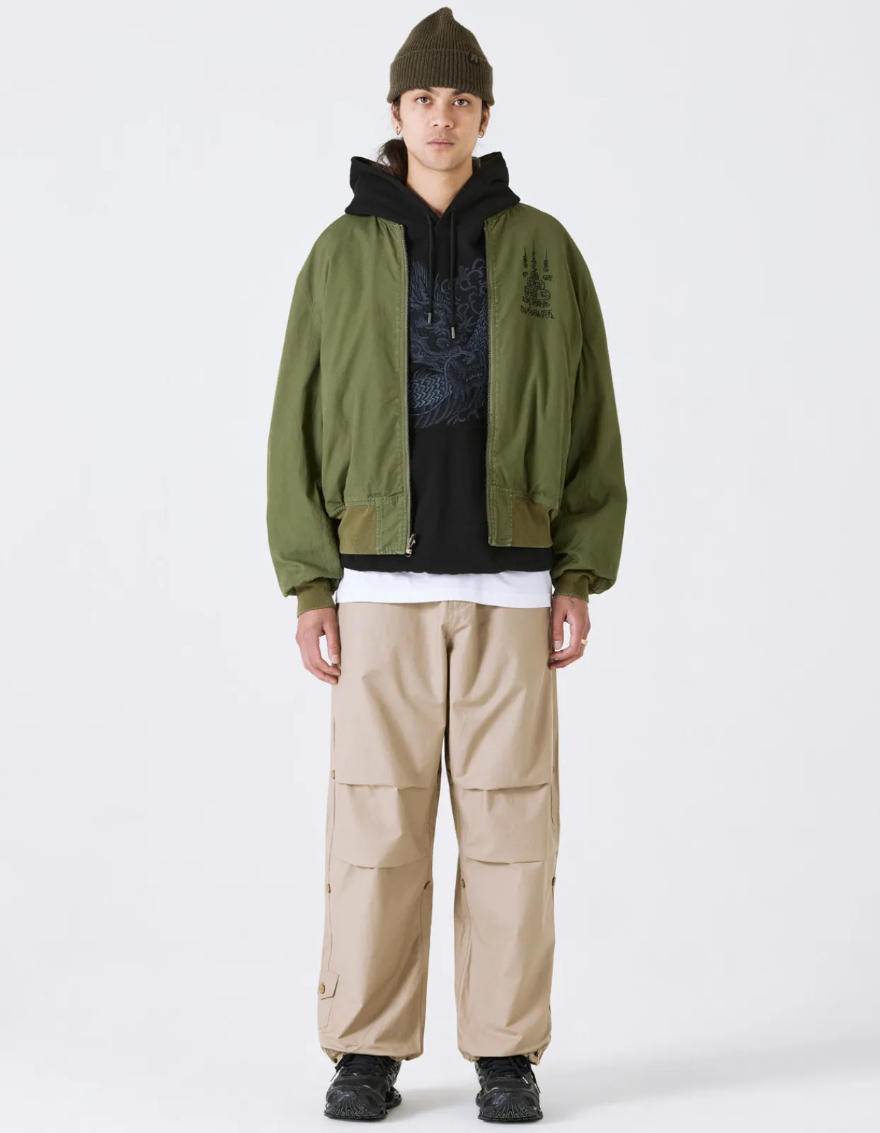 Men Maharishi 4289 Camo Reversible Flight Jacket