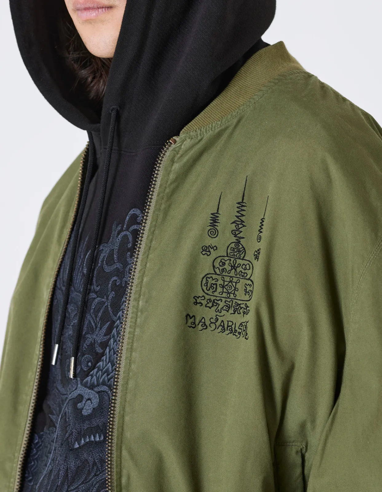 Men Maharishi 4289 Camo Reversible Flight Jacket