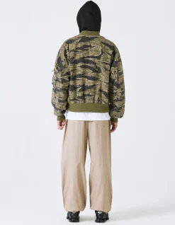 Men Maharishi 4289 Camo Reversible Flight Jacket