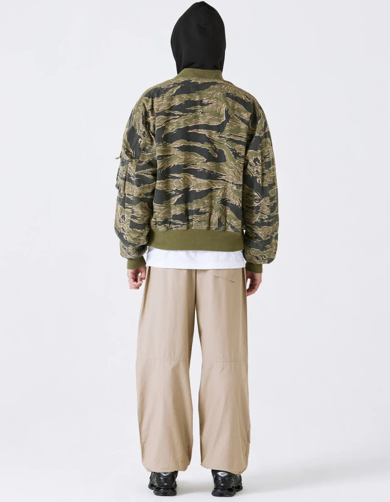 Men Maharishi 4289 Camo Reversible Flight Jacket