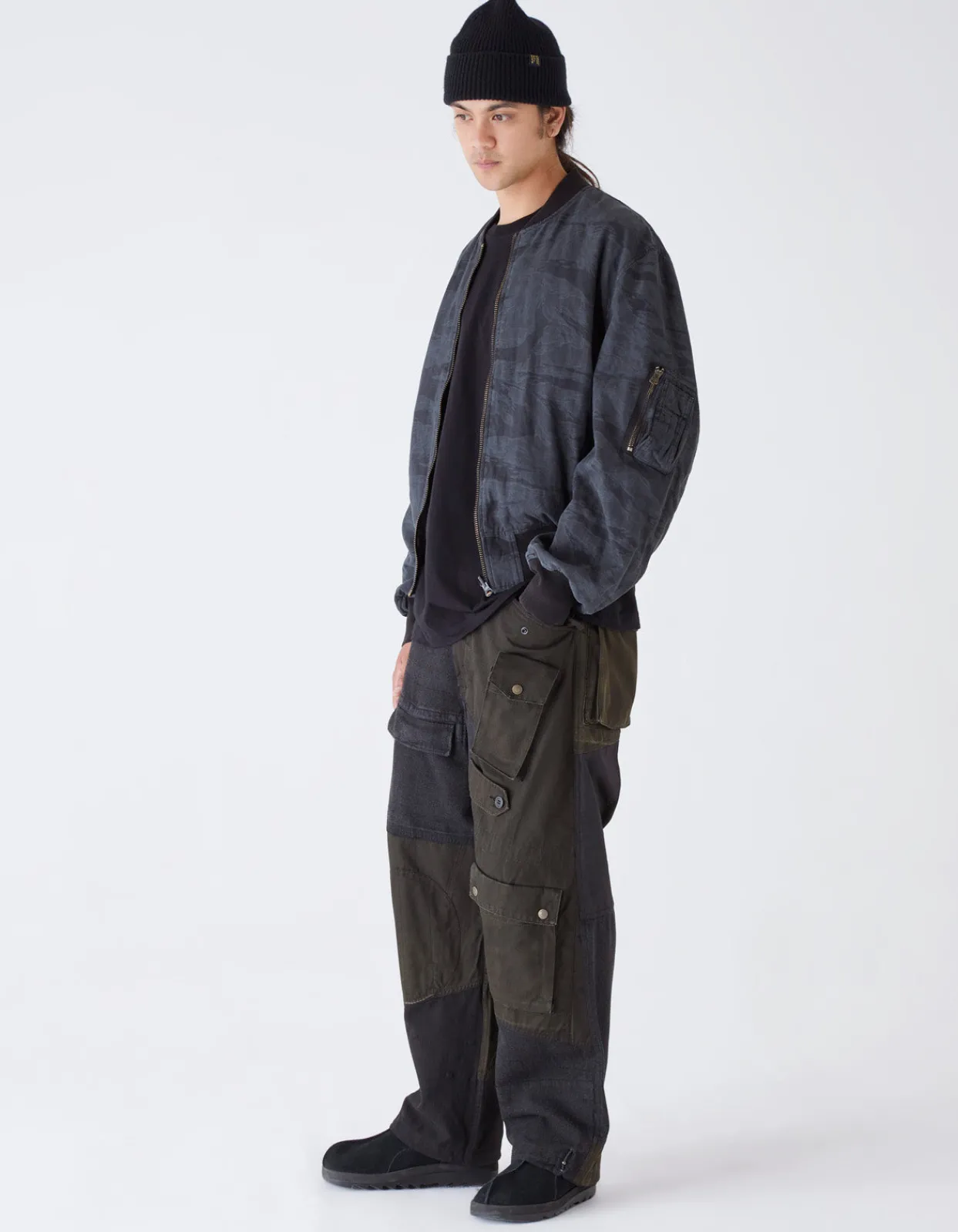 Men Maharishi 4289 Camo Reversible Flight Jacket