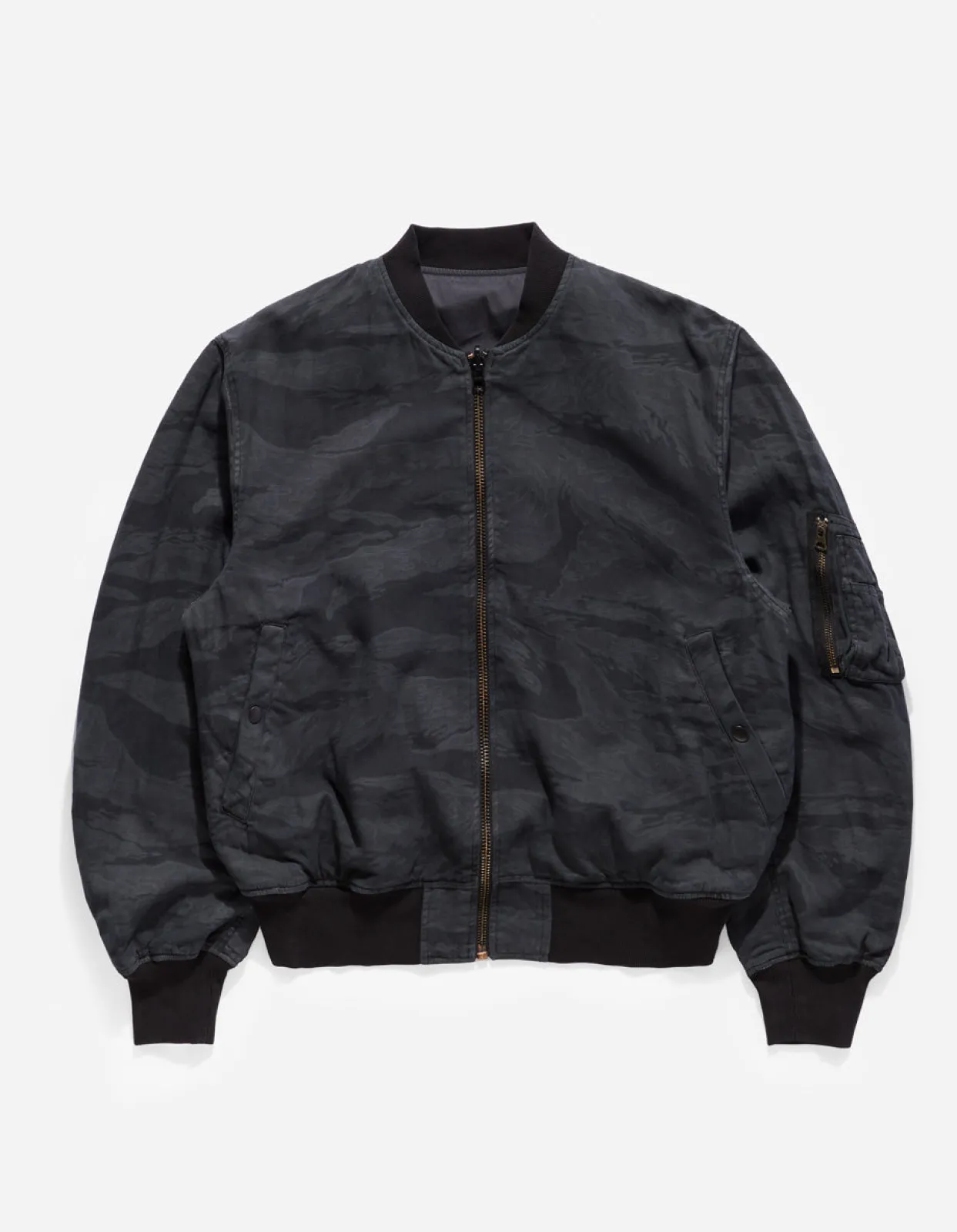 Men Maharishi 4289 Camo Reversible Flight Jacket