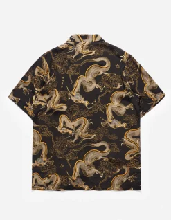 Men Maharishi 4234 Cloud Dragon Camp Collar Shirt