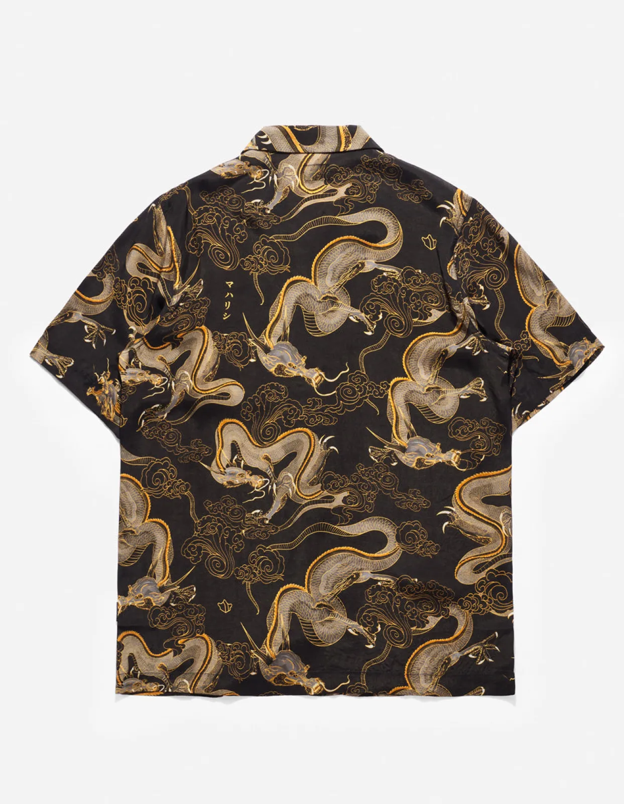 Men Maharishi 4234 Cloud Dragon Camp Collar Shirt
