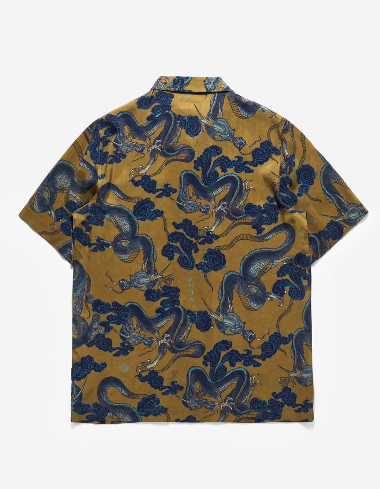Men Maharishi 4234 Cloud Dragon Camp Collar Shirt