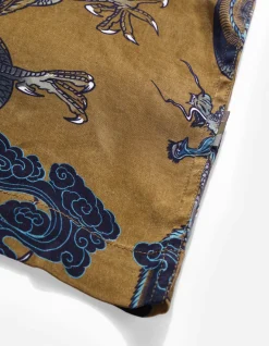 Men Maharishi 4234 Cloud Dragon Camp Collar Shirt