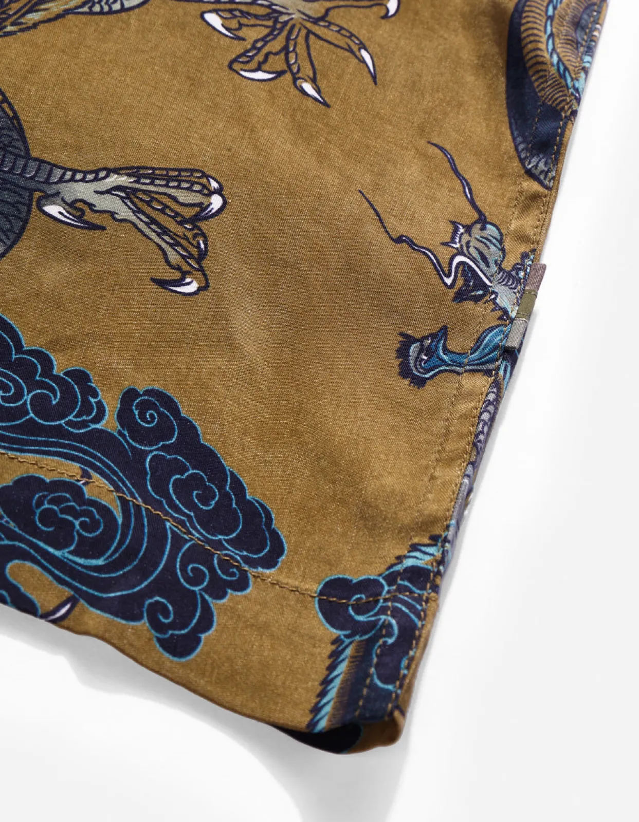 Men Maharishi 4234 Cloud Dragon Camp Collar Shirt