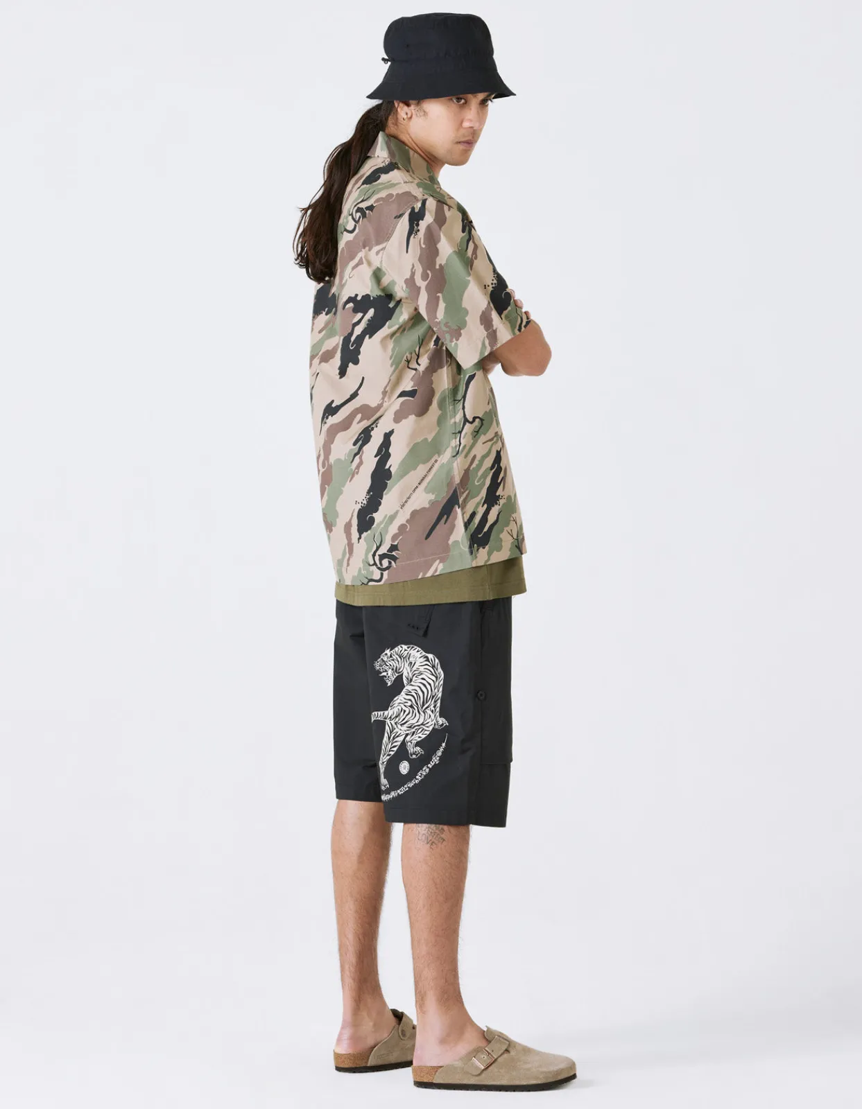 Men Maharishi 4312 Dpm: Bonsai Forest Camp Collar Shirt