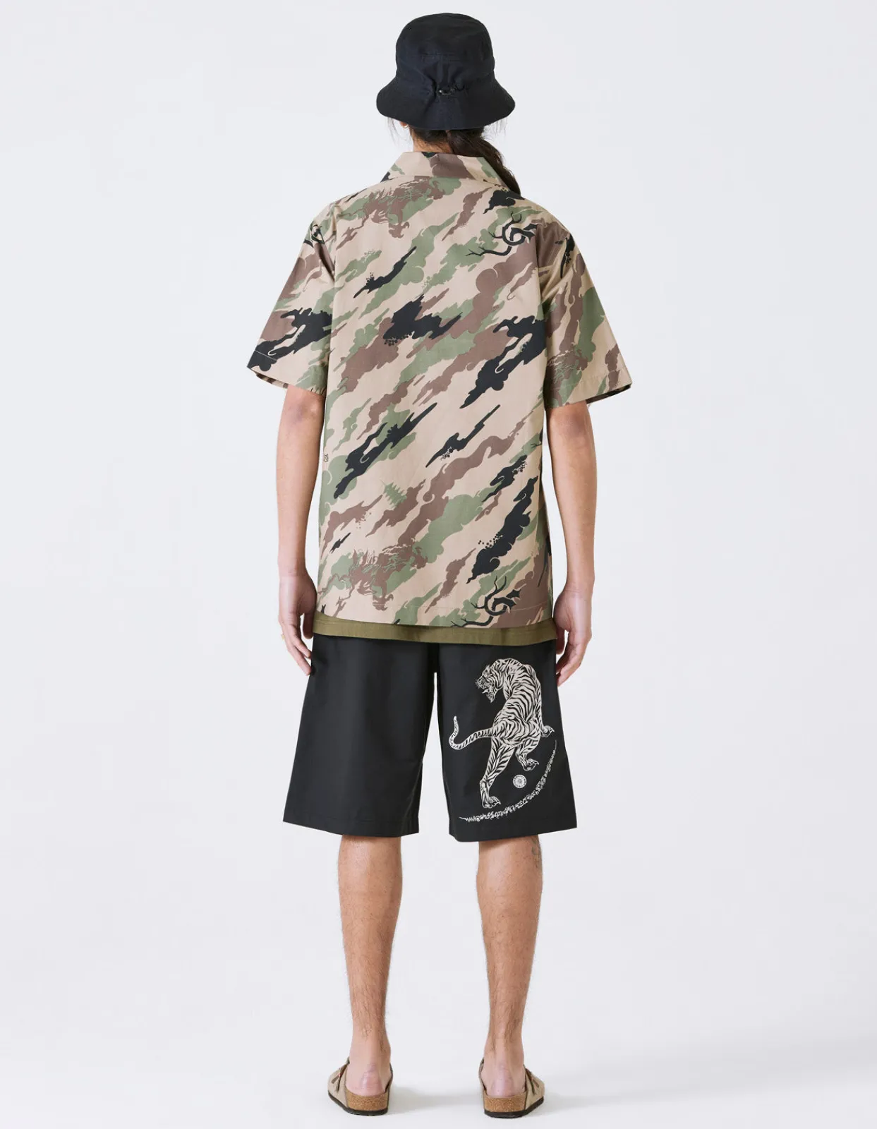 Men Maharishi 4312 Dpm: Bonsai Forest Camp Collar Shirt