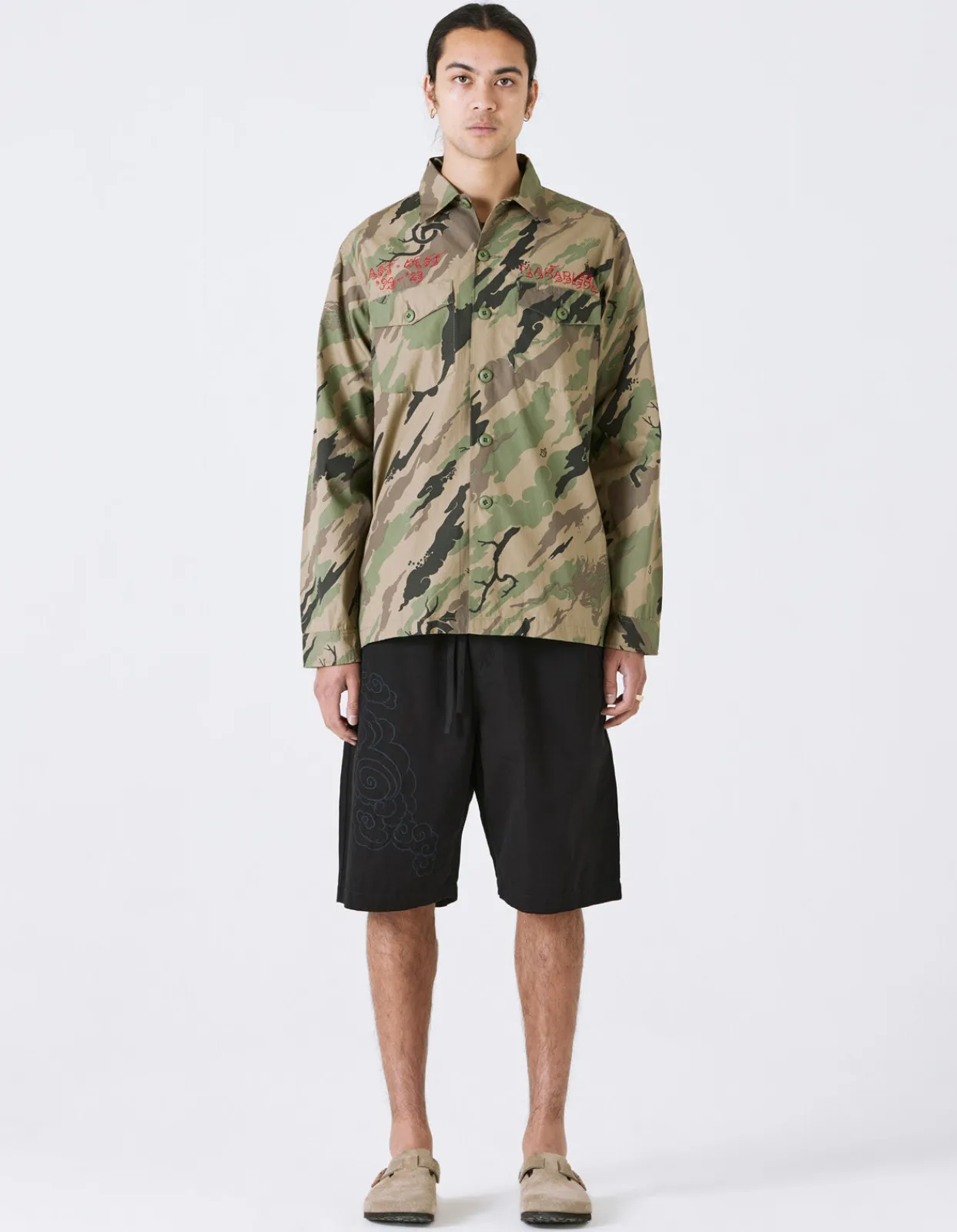Men Maharishi 4308 Dpm: Bonsai Forest Cloud Dragon Utility Shirt