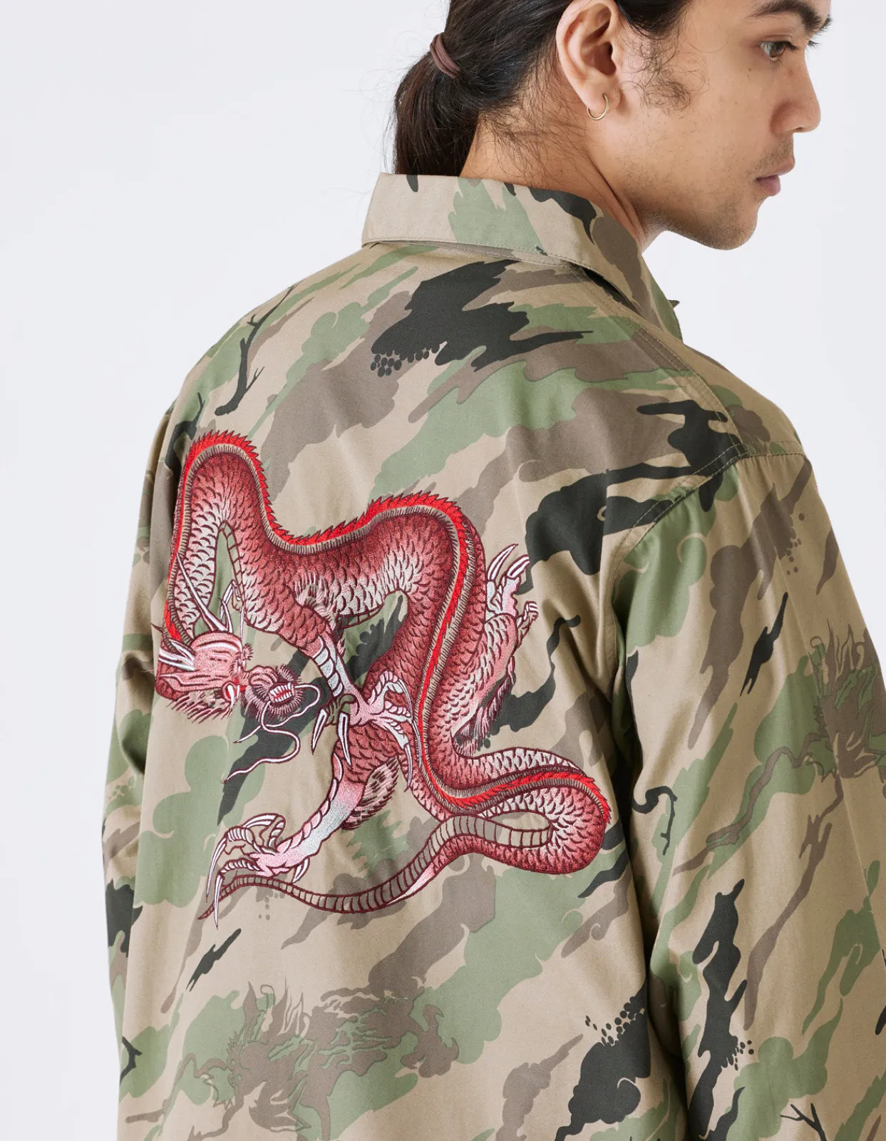 Men Maharishi 4308 Dpm: Bonsai Forest Cloud Dragon Utility Shirt