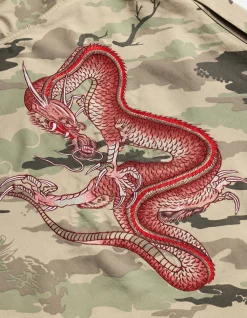 Men Maharishi 4308 Dpm: Bonsai Forest Cloud Dragon Utility Shirt