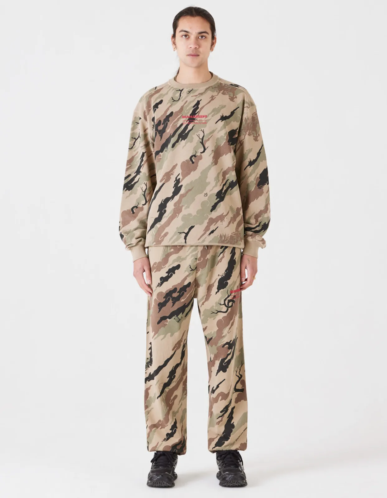 Men Maharishi 4598 Dpm: Bonsai Forest Miltype Embroidered Crew Sweat