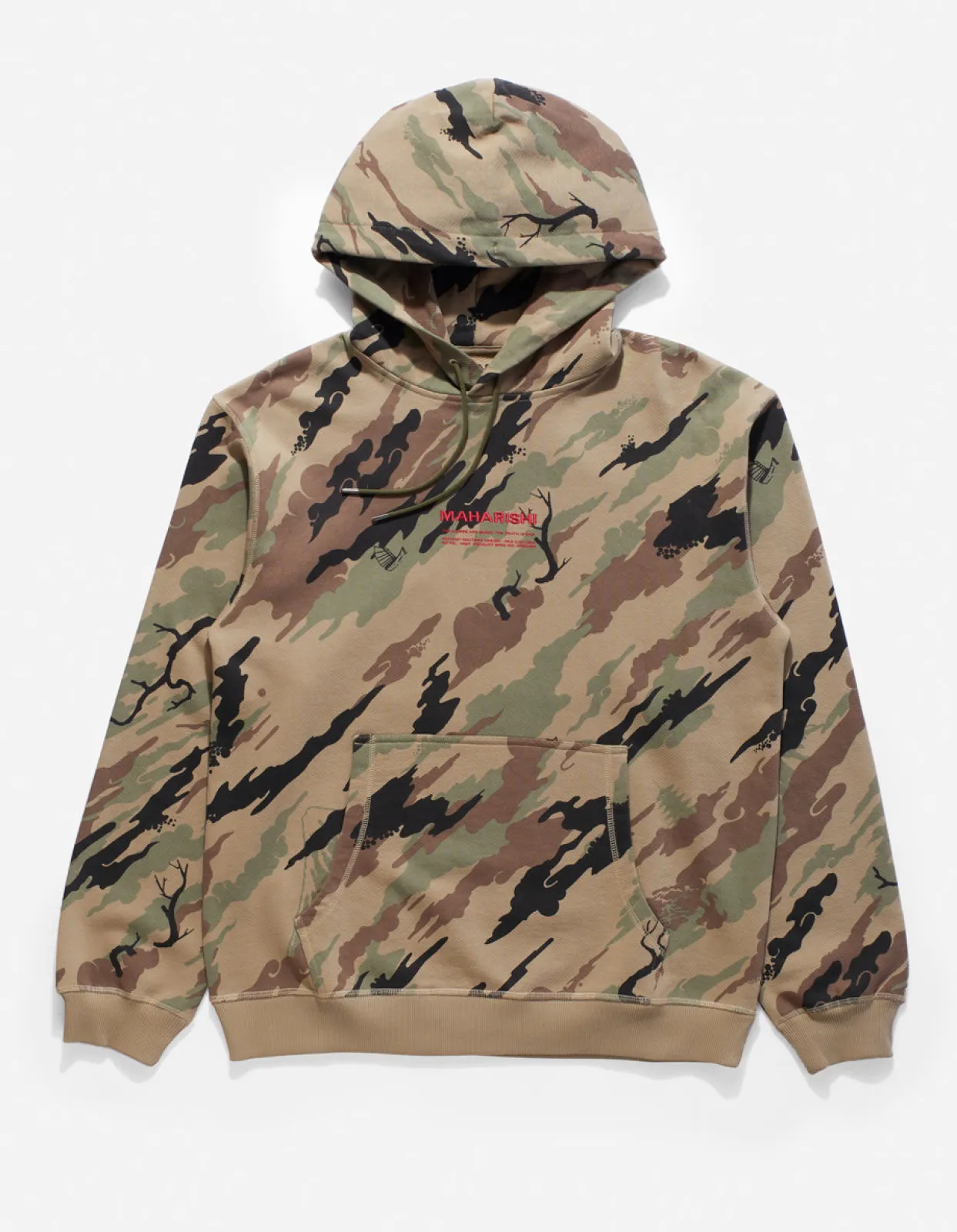 Men Maharishi 4597 Dpm: Bonsai Forest Miltype Embroidered Hooded Sweat