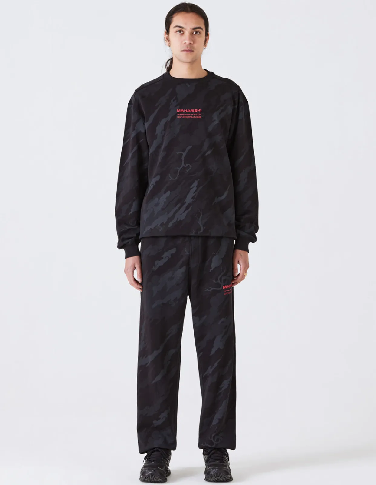 Men Maharishi 4598 Dpm: Bonsai Forest Miltype Embroidered Crew Sweat
