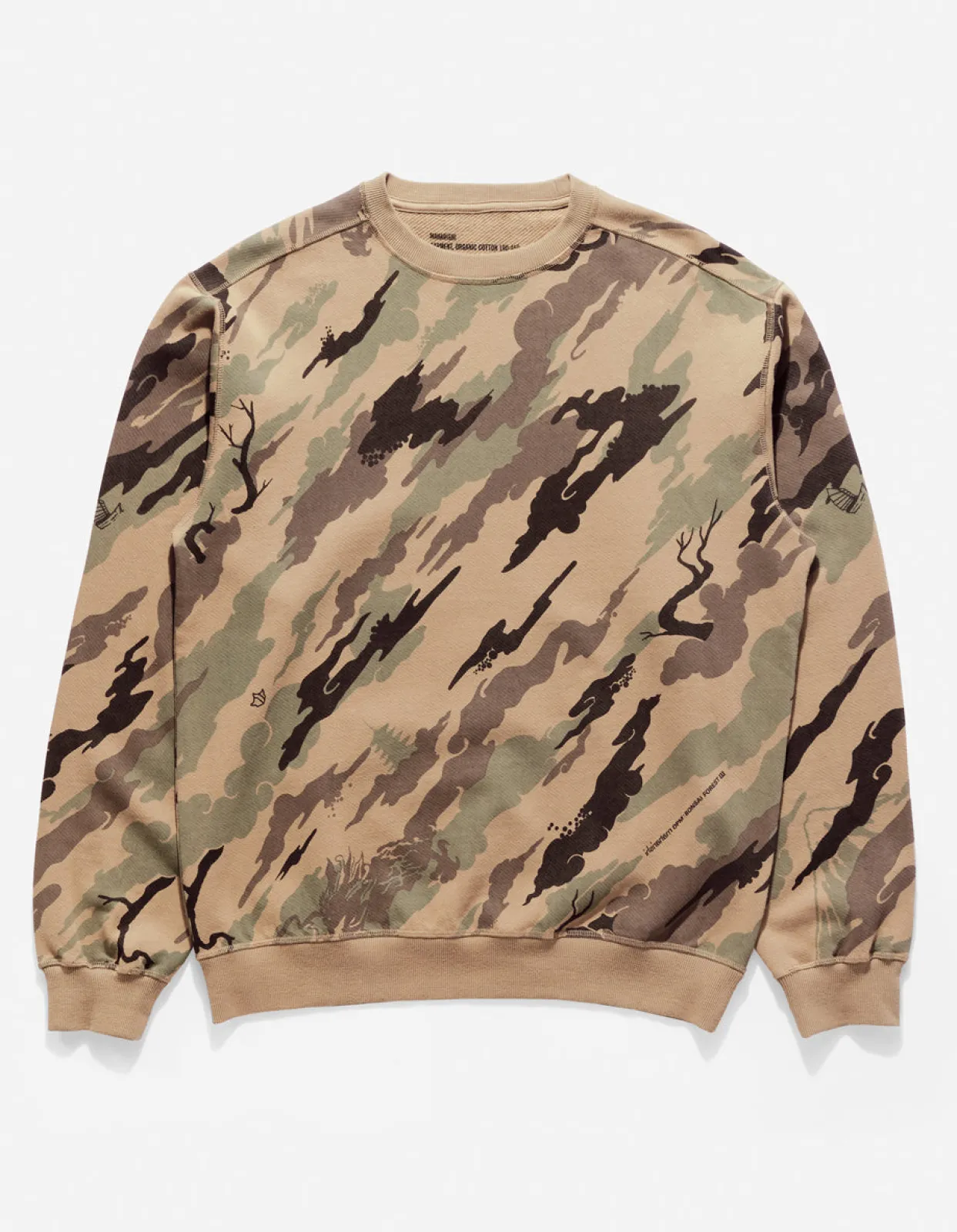 Men Maharishi 4320 Dpm: Bonsai Forest Organic Crew Sweat