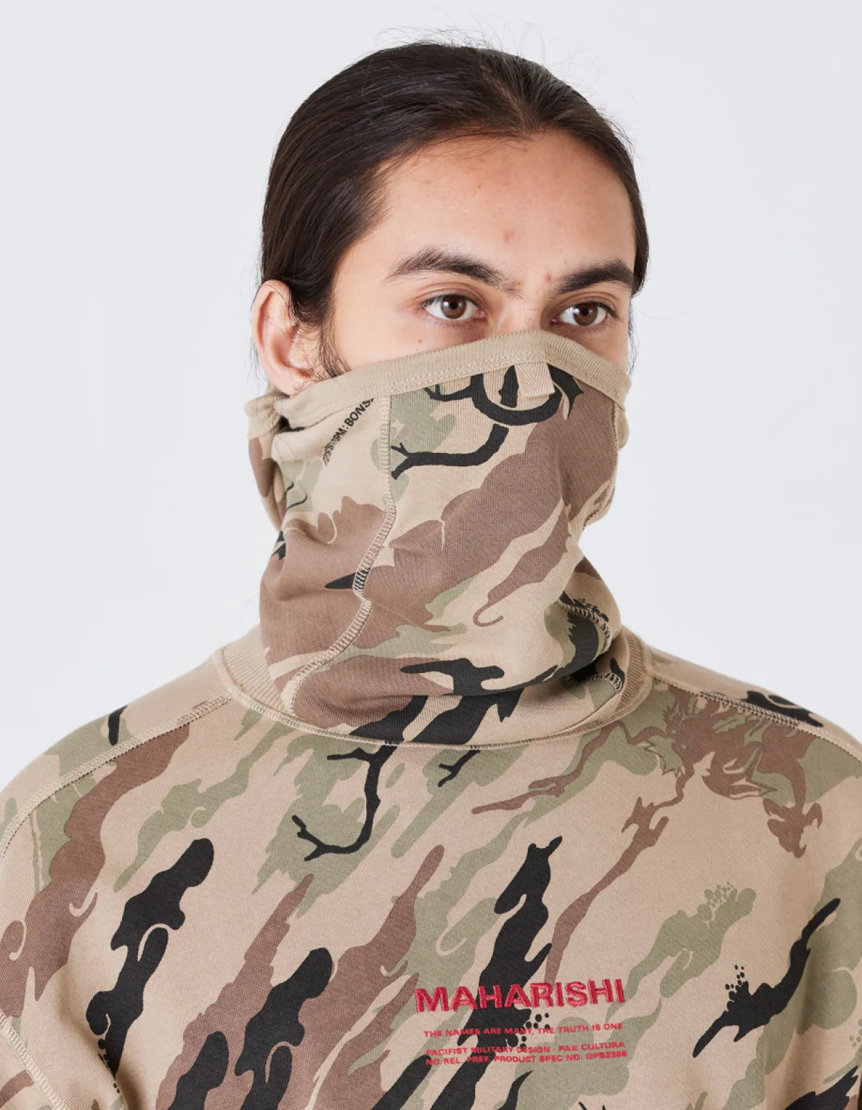 Men Maharishi 4315 Dpm: Bonsai Forest Reversible Barbute Balaclava