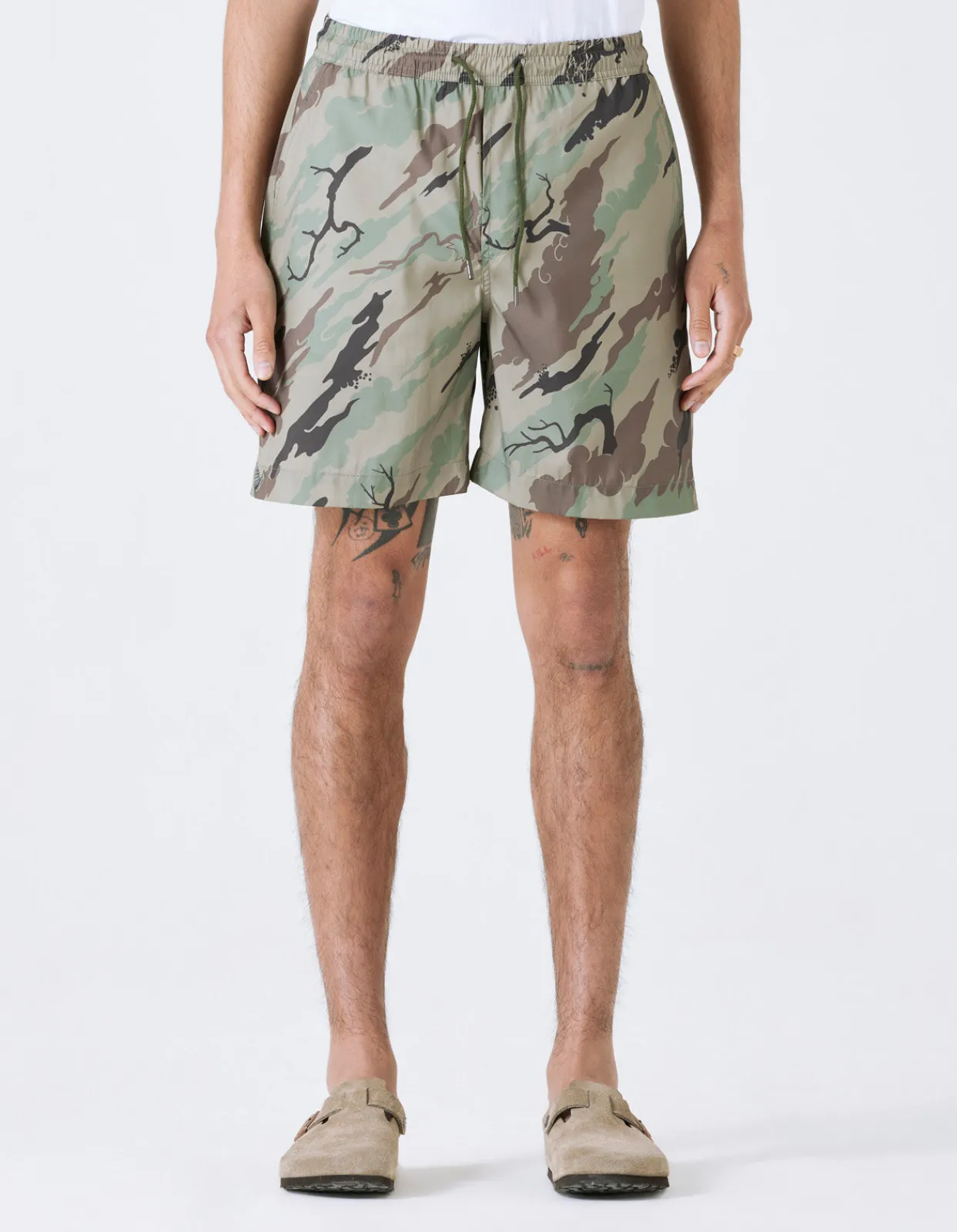 Men Maharishi 1022 Dpm: Bonsai Forest Swim Shorts