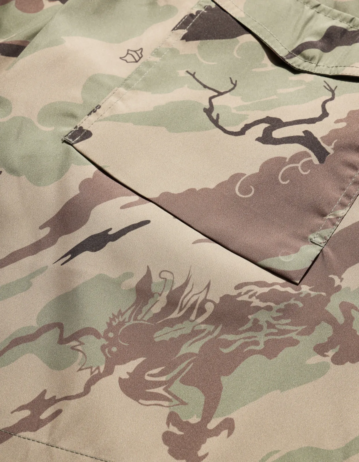 Men Maharishi 1022 Dpm: Bonsai Forest Swim Shorts