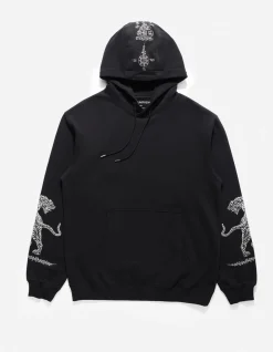 Men Maharishi 4280 Duelling Tigers Embroidered Hooded Sweat