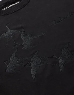 Men Maharishi 4505 Flying Peace Cranes Crew Sweat
