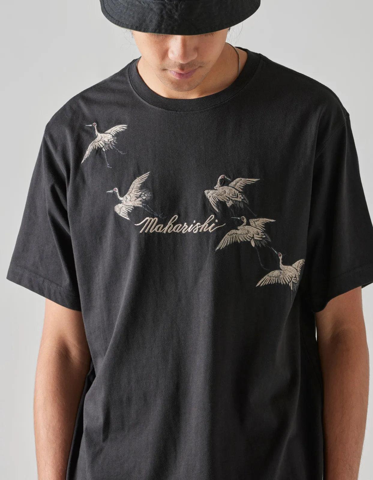Men Maharishi 4507 Flying Peace Cranes T-Shirt