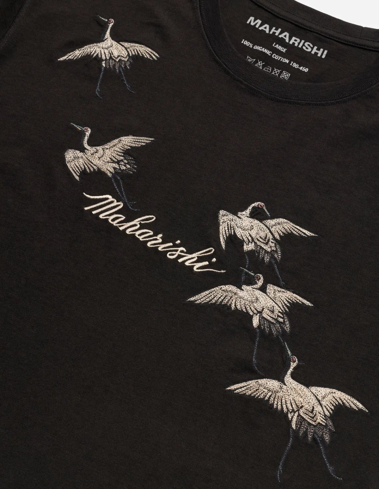Men Maharishi 4507 Flying Peace Cranes T-Shirt
