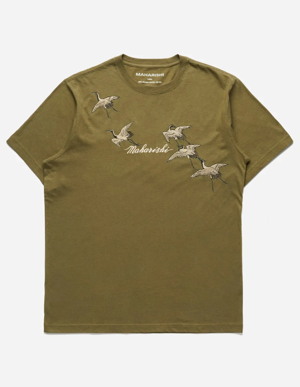 Men Maharishi 4507 Flying Peace Cranes T-Shirt