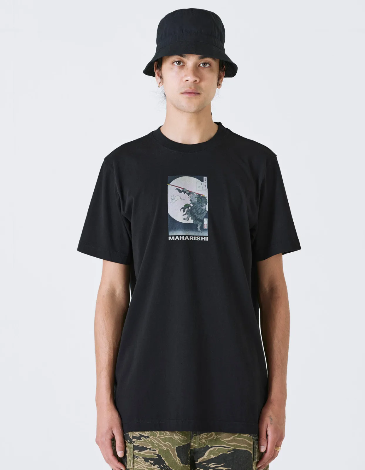 Men Maharishi 1008 Hare & Monkey T-Shirt