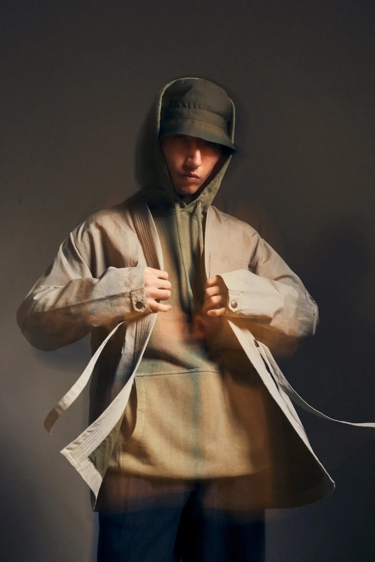Men Maharishi 4146 Hemp Organic Hooded Sweat