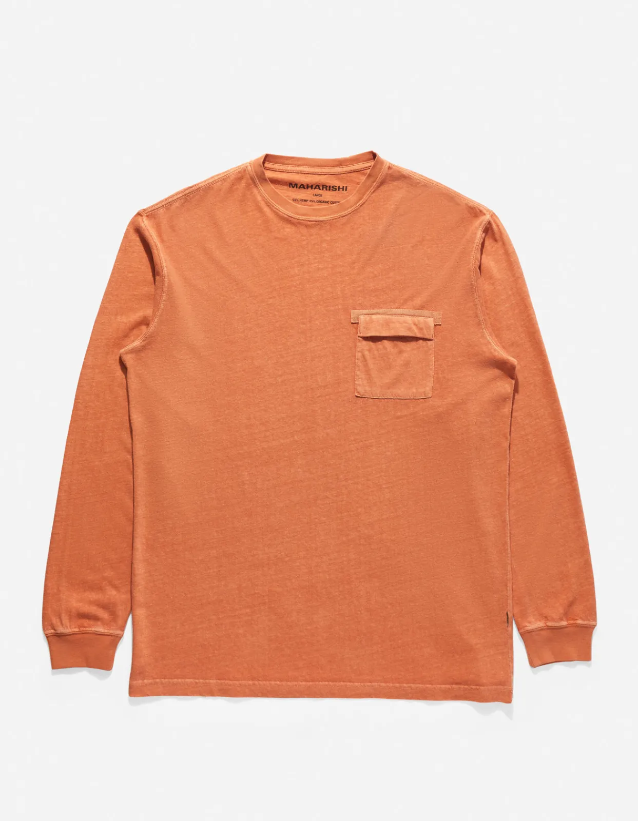 Men Maharishi 8010 Hemp Organic L/S Pocket T-Shirt