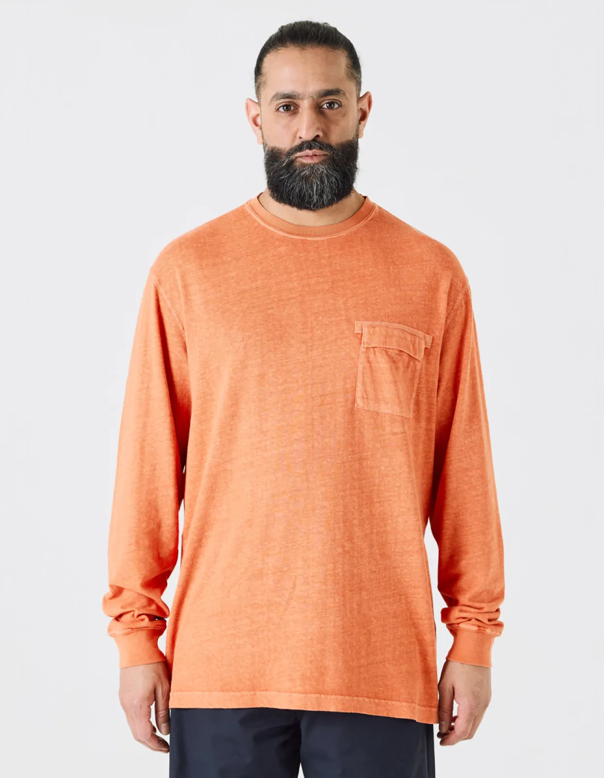 Men Maharishi 8010 Hemp Organic L/S Pocket T-Shirt