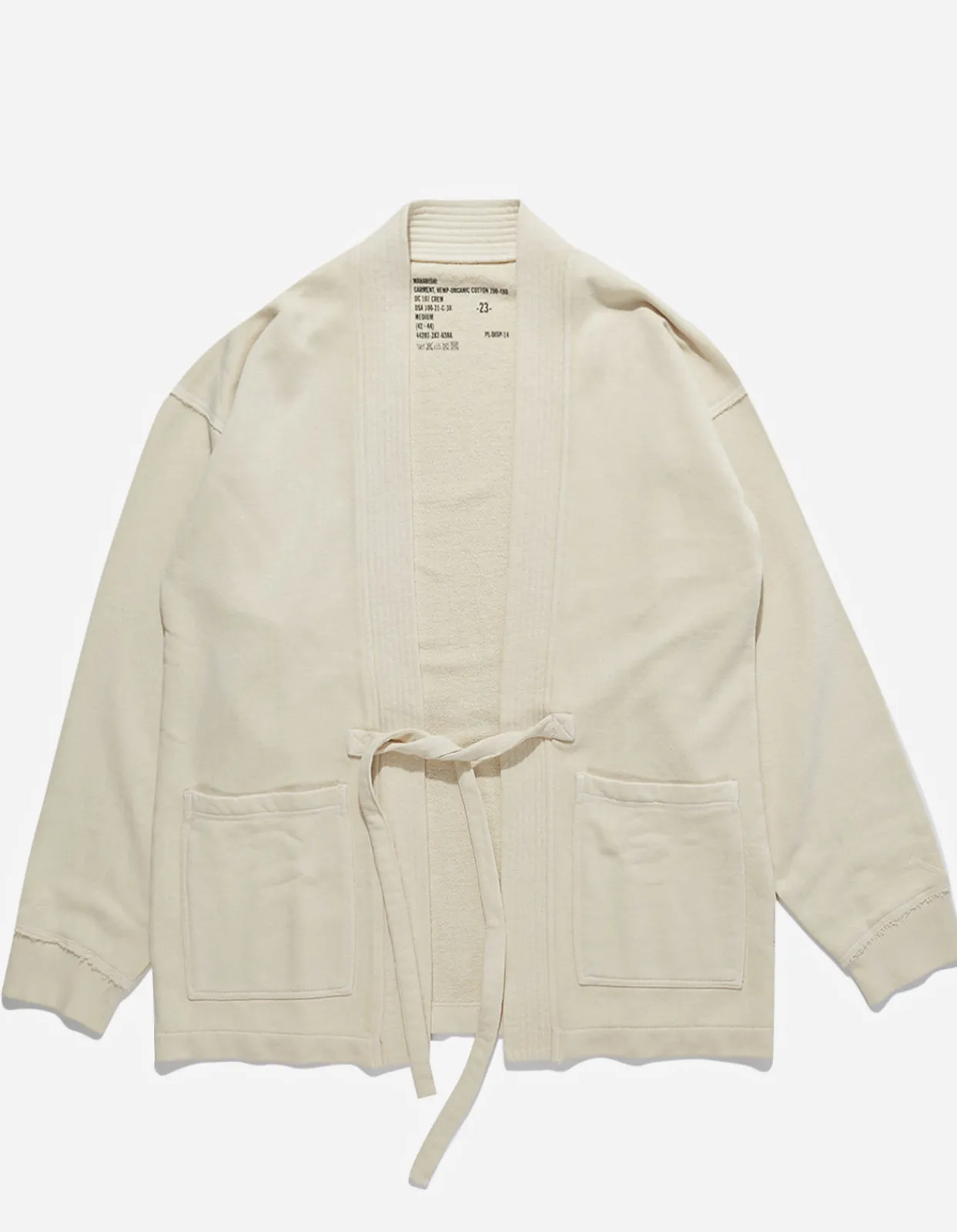 Men Maharishi 8012 Hemp Organic Sweat Kimono·Hemp/Organic Cotton Sweat 480