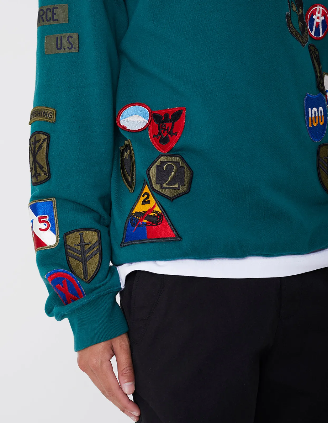 Men Maharishi 4040 Mahapatchco. Upcycled Crew Sweat