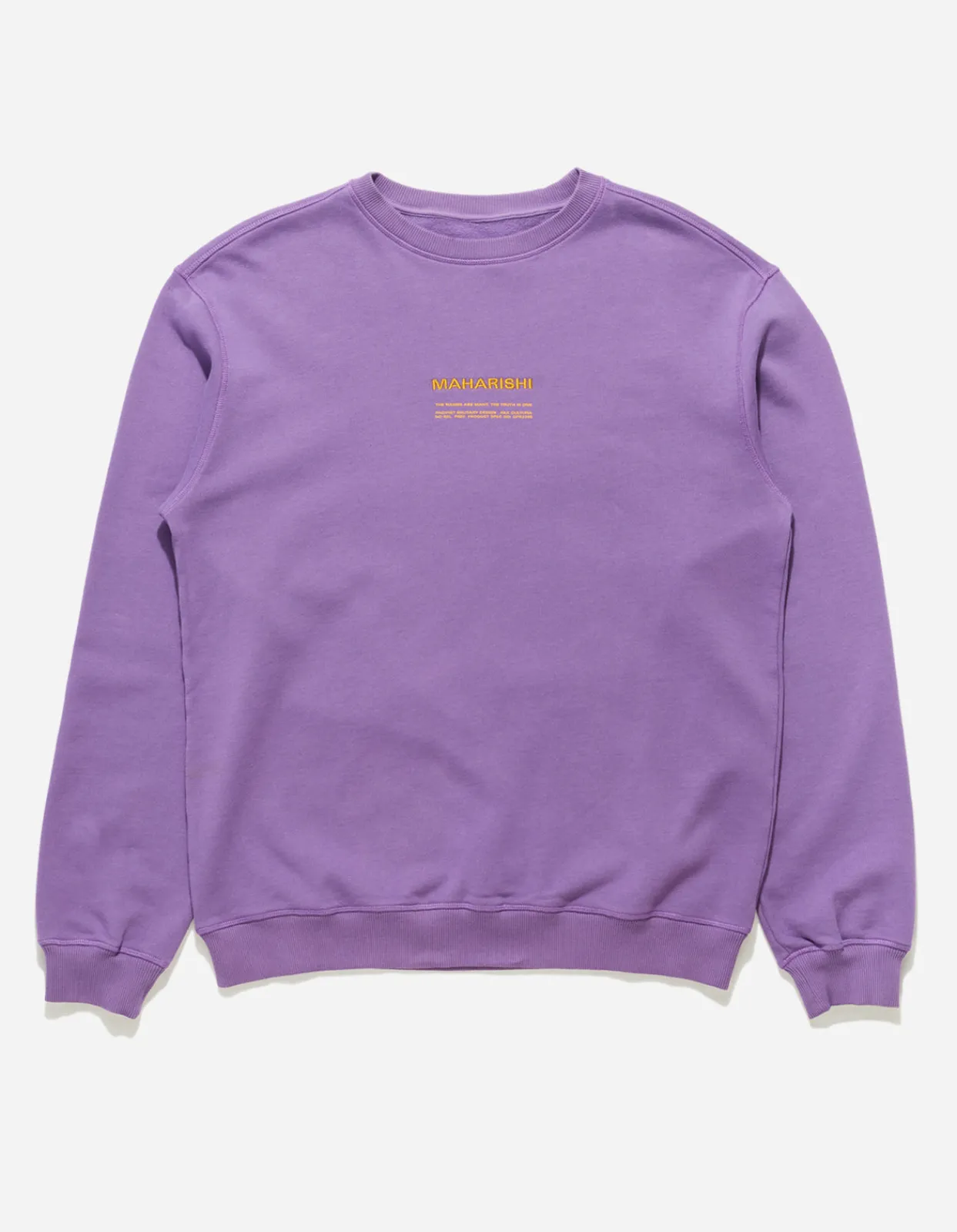 Men Maharishi 7011 Miltype Embroidered Crew Sweat