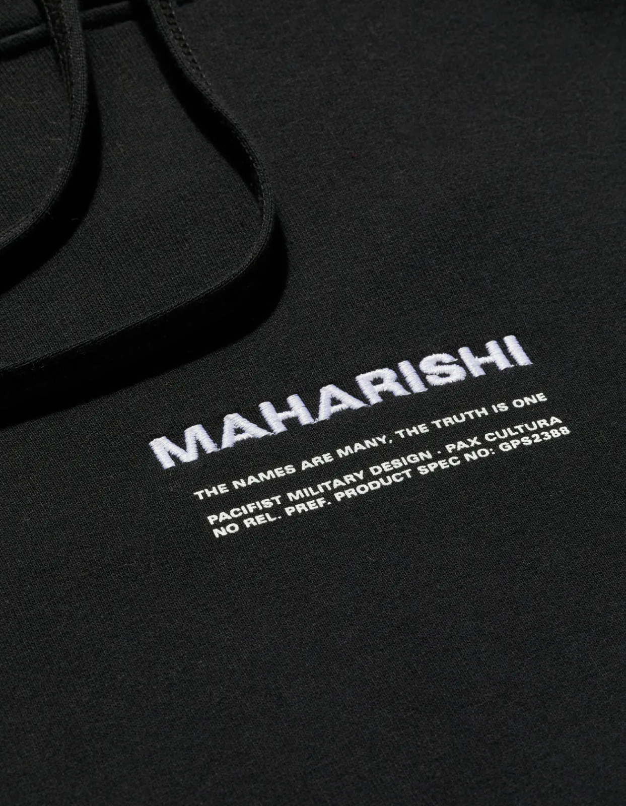 Men Maharishi 7010 Miltype Embroidered Hooded Sweat·Organic Sweat 450