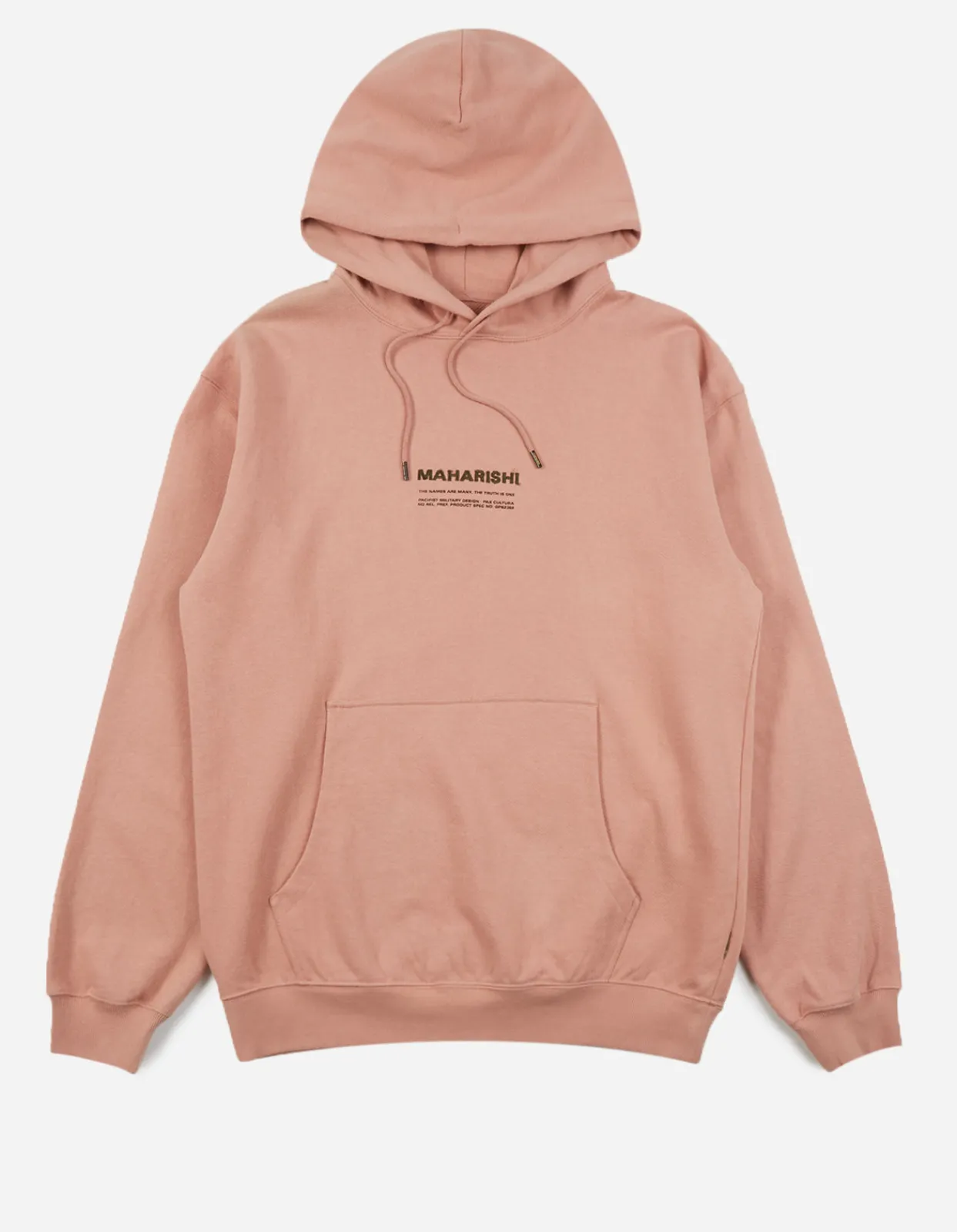 Men Maharishi 7010 Miltype Embroidered Hooded Sweat·Organic Sweat 450