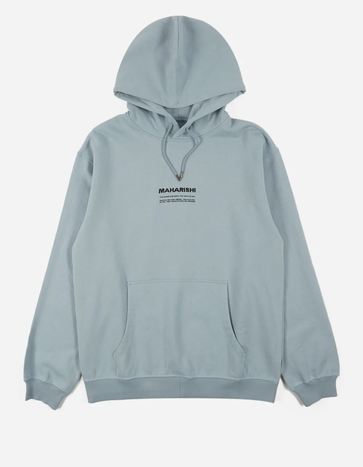 Men Maharishi 7010 Miltype Embroidered Hooded Sweat·Organic Sweat 450