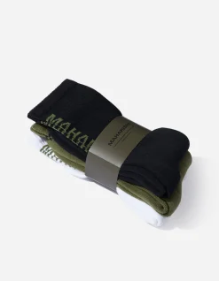 Men Maharishi 9890 Miltype Peace Sports Socks ·3 Pack