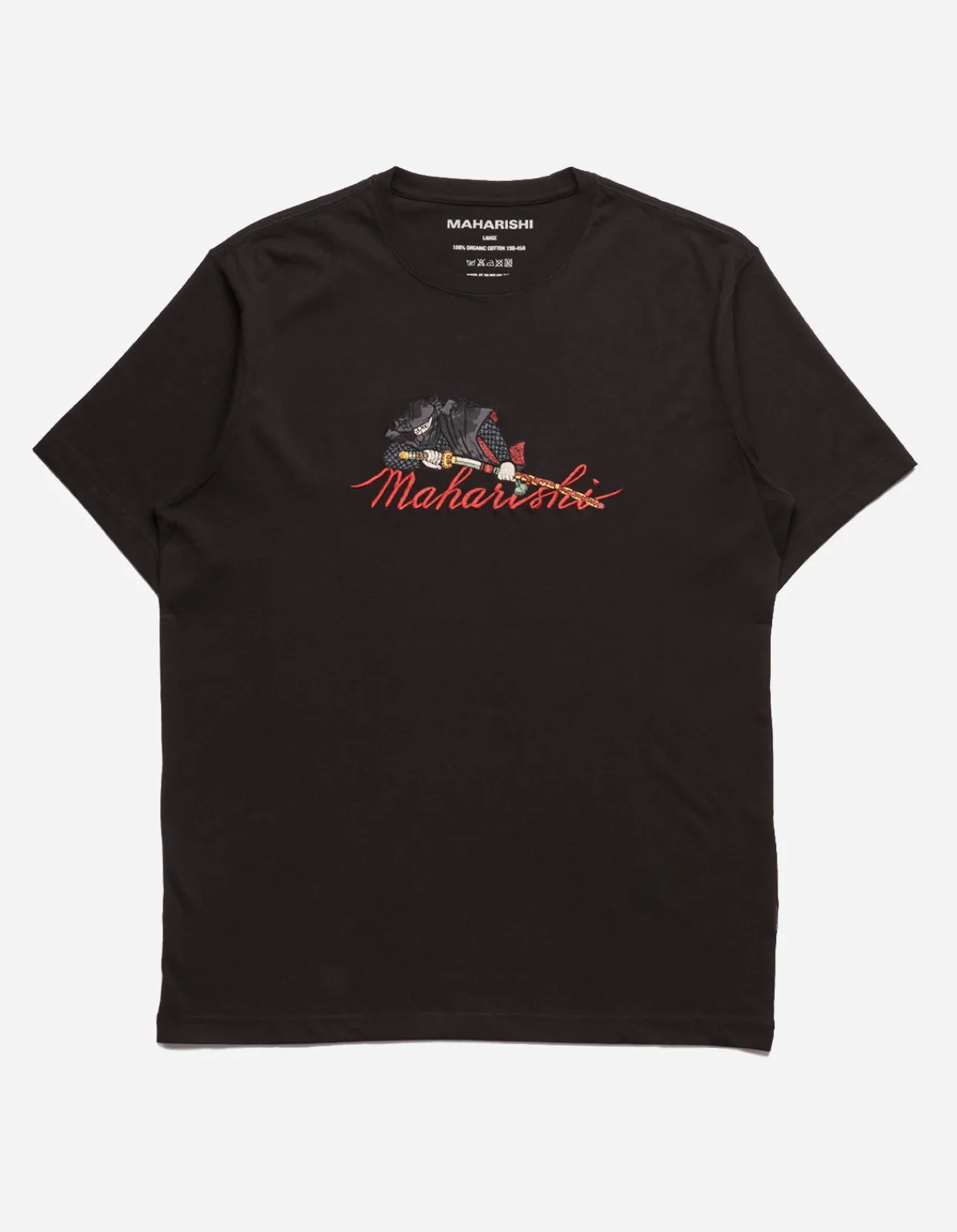 Men Maharishi 4501 Ninjutsu Embroidered T-Shirt