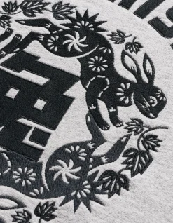 Men Maharishi 1005 Paper-Cut Rabbit Crew Sweat