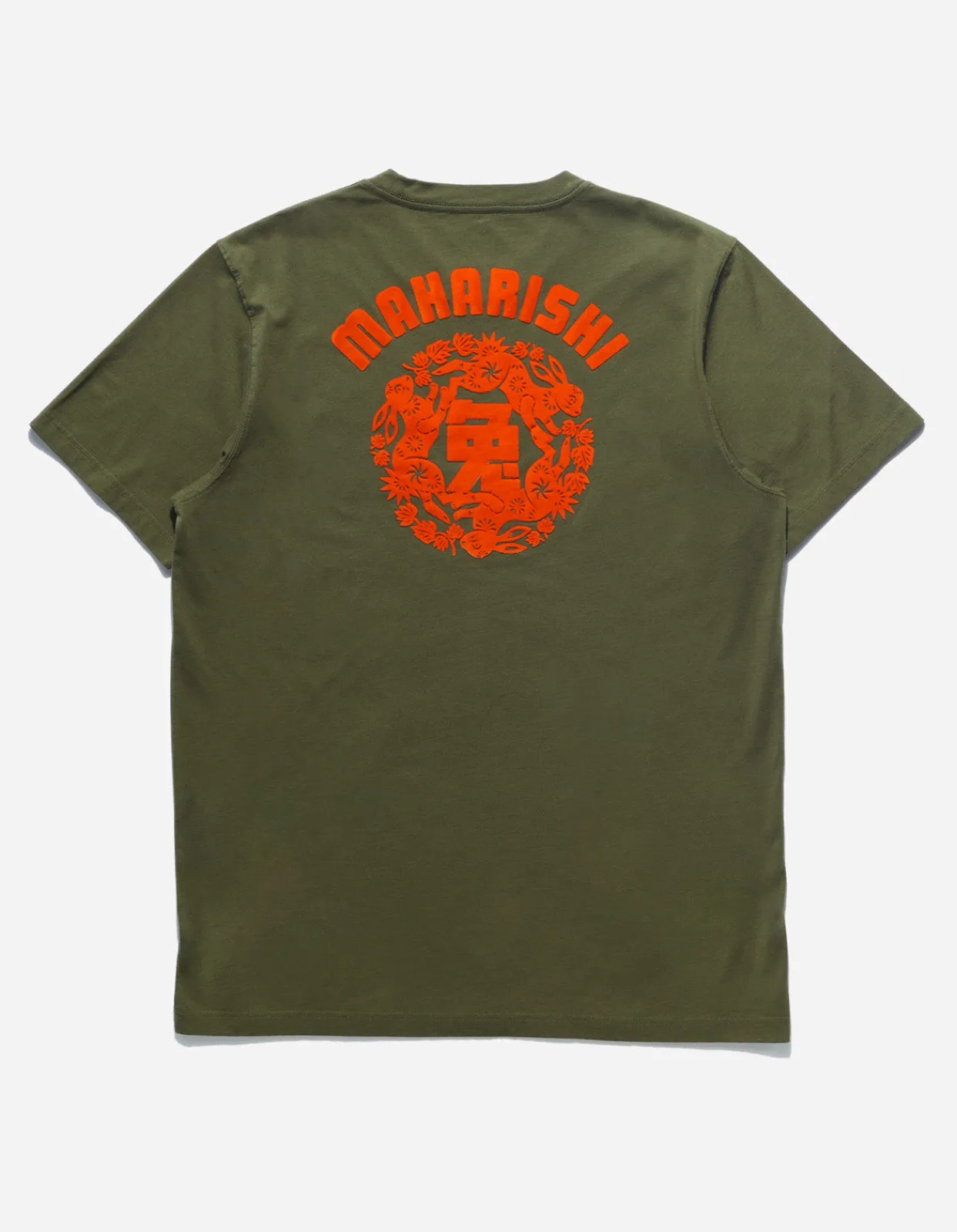 Men Maharishi 1004 Paper-Cut Rabbit T-Shirt