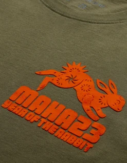 Men Maharishi 1004 Paper-Cut Rabbit T-Shirt