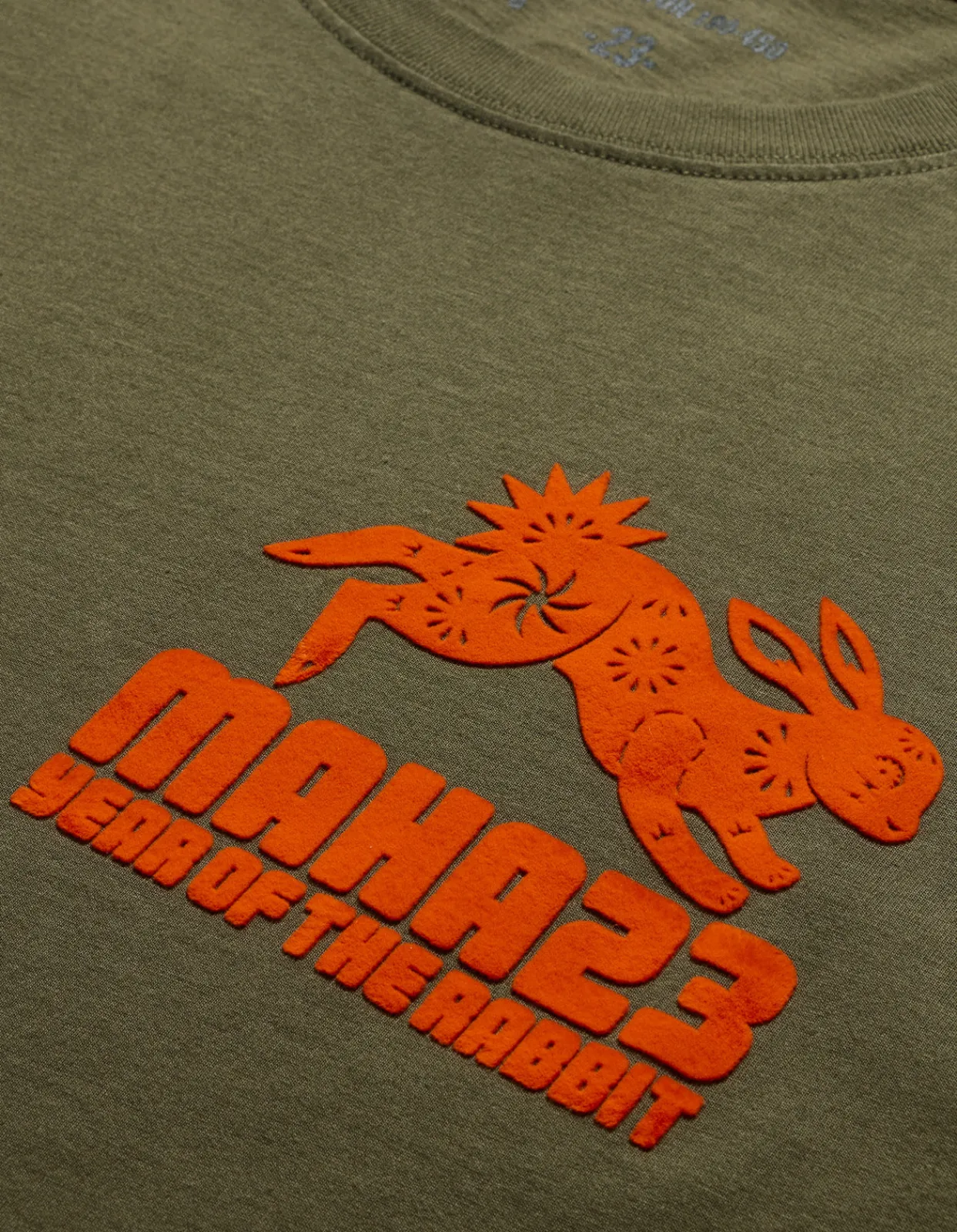 Men Maharishi 1004 Paper-Cut Rabbit T-Shirt