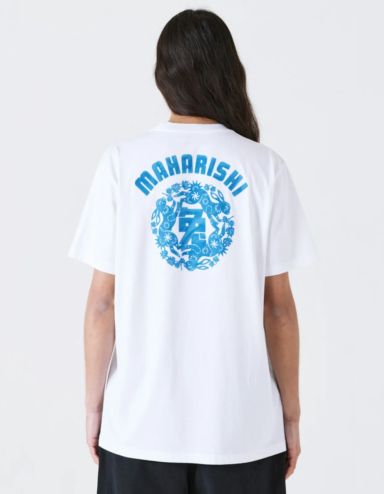 Men Maharishi 1004 Paper-Cut Rabbit T-Shirt