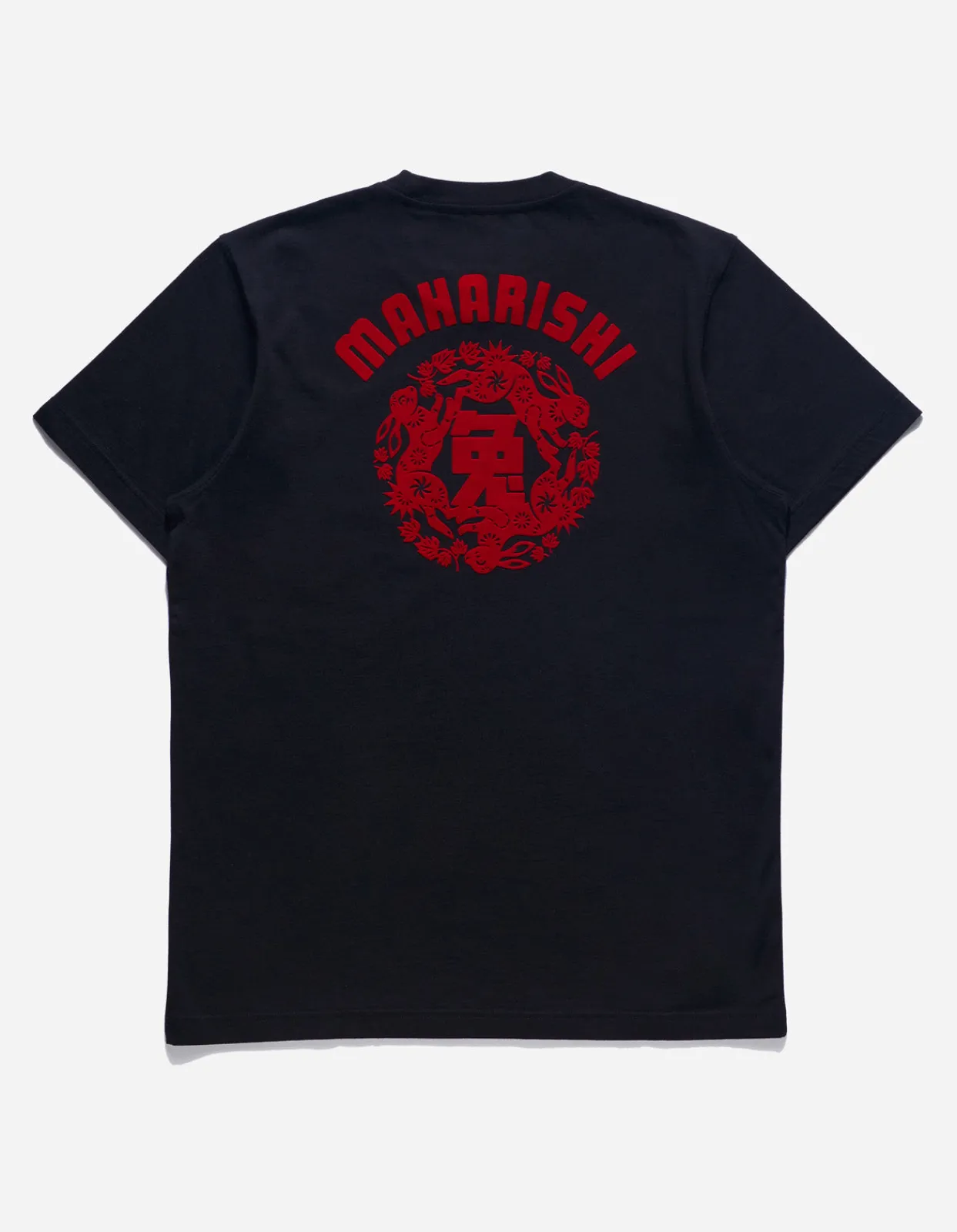 Men Maharishi 1004 Paper-Cut Rabbit T-Shirt