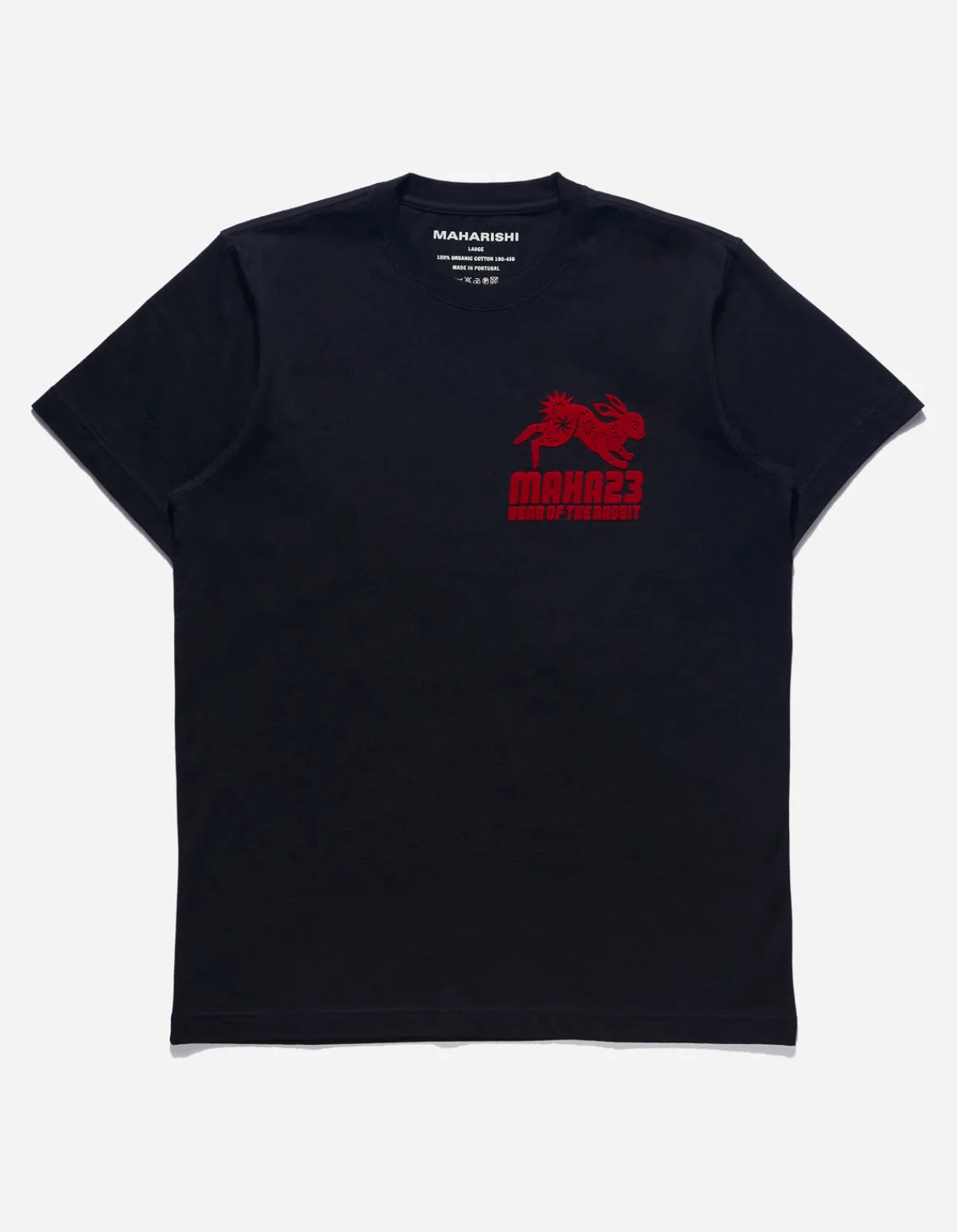 Men Maharishi 1004 Paper-Cut Rabbit T-Shirt